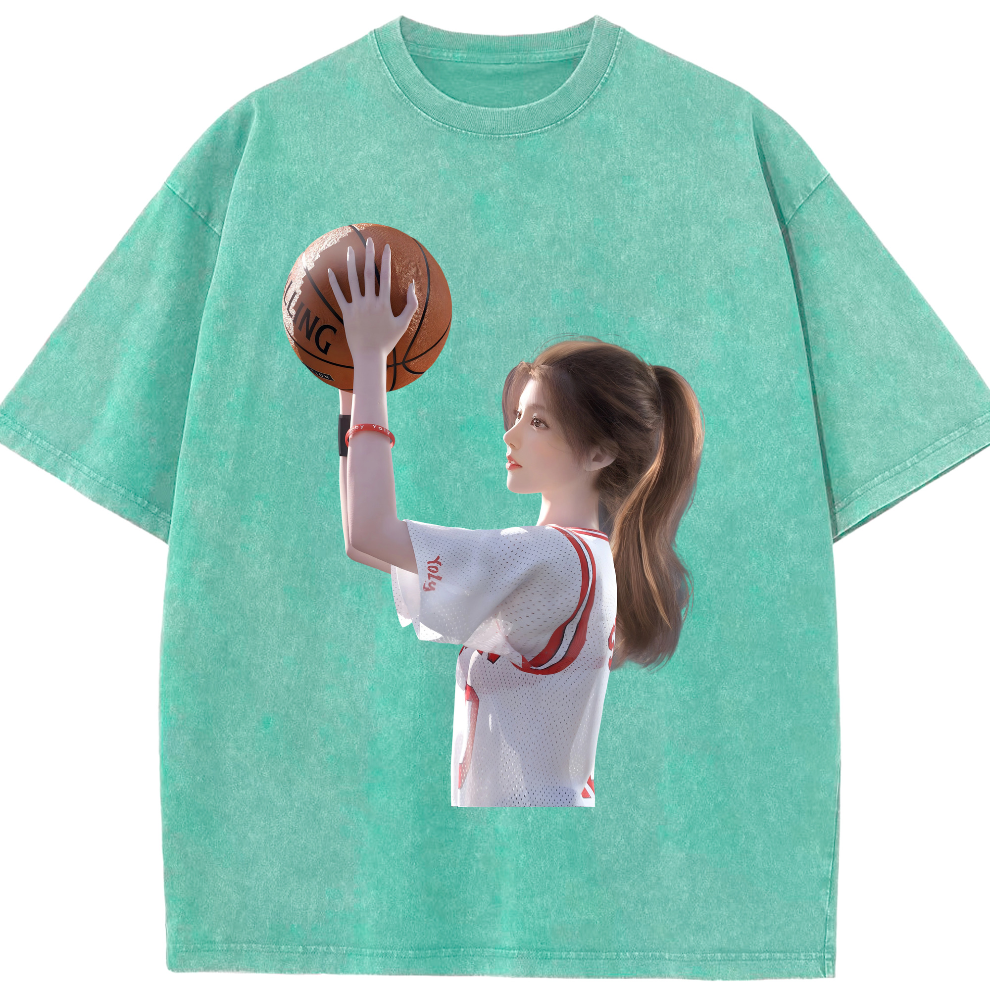（画像用） SLAM DUNK／スラムダンク 綿100% ヴィンテージ風 半袖Tシャツ（フロントプリント）
